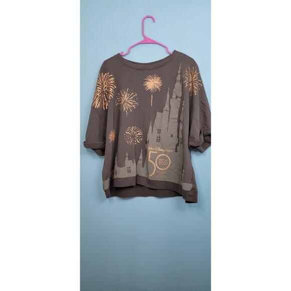 Disney World 50th Anniversary October 1st Castle Dolman Shirt Adult 3XL XXXL - Picture 1 of 8
